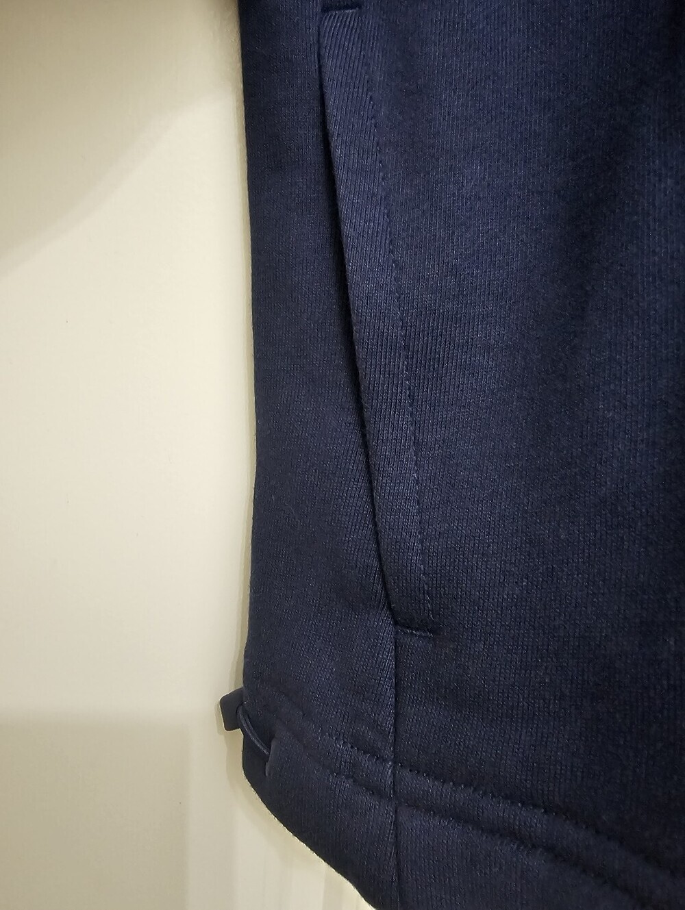 lululemon Terry Tennis  Navy Half-Zip Cropped Cowl Sweater, Size M - Picture 6 of 16